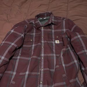 Carhartt flannel jacket xl